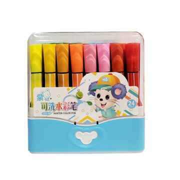 ფლომასტერების ნაკრები - 24 ფერი - Felt-Tip Pen Kit - 24 Color