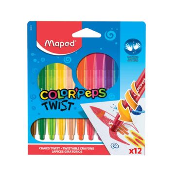 პასტელების ნაკრები - Maped - ColorPeps - Twix Gel Pastel - 12 colors - 860612