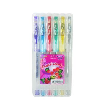 ფერადი კალმების ნაკრები - Hao Yue -  Pens Set - Smooth Writing - 6 colors