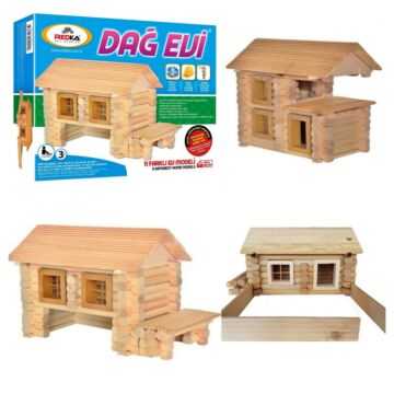 საბავშვო ასაწყობი ხის სახლი რ-5124