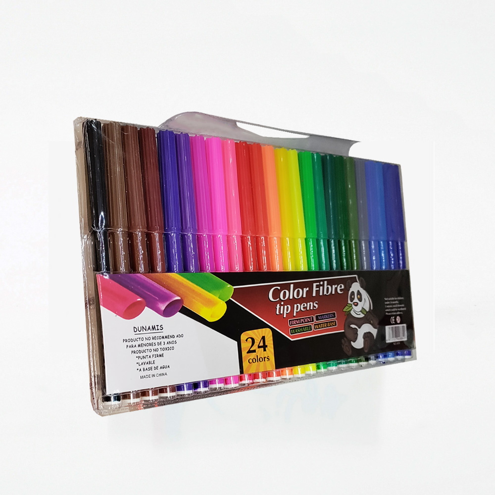 ფლომასტერების ნაკრები - Felt-Tip Pens Set - 24 colors pg-80699color მრავალფერიანი 