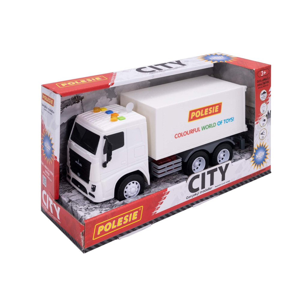 სათამაშო სატვირთო მანქანა -Polesie - City-1 box truck (box) pg-81390   