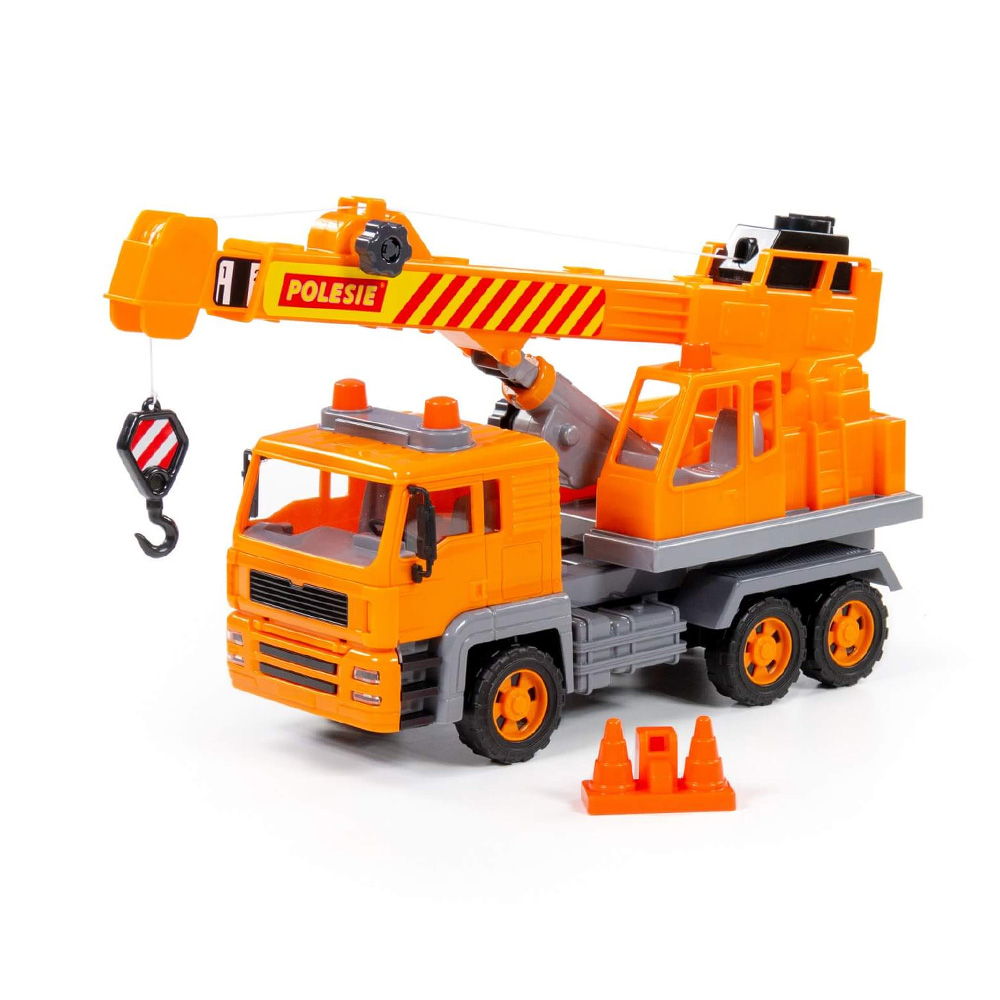 Polesie - 87928 - Diamond 2 crane truck - სათამაშო სატვირთო მანქანა - ამწე pg-81402color ყვითელი 