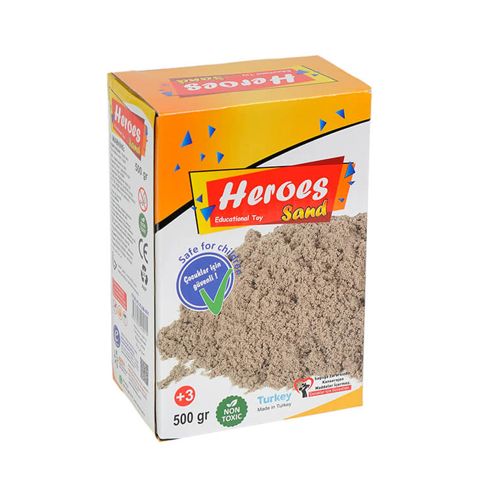 კინეტიკური ქვიშა 500 გრ - HEROES - Kinetic Sand - 500gr - gray pg-81541  color Gray 