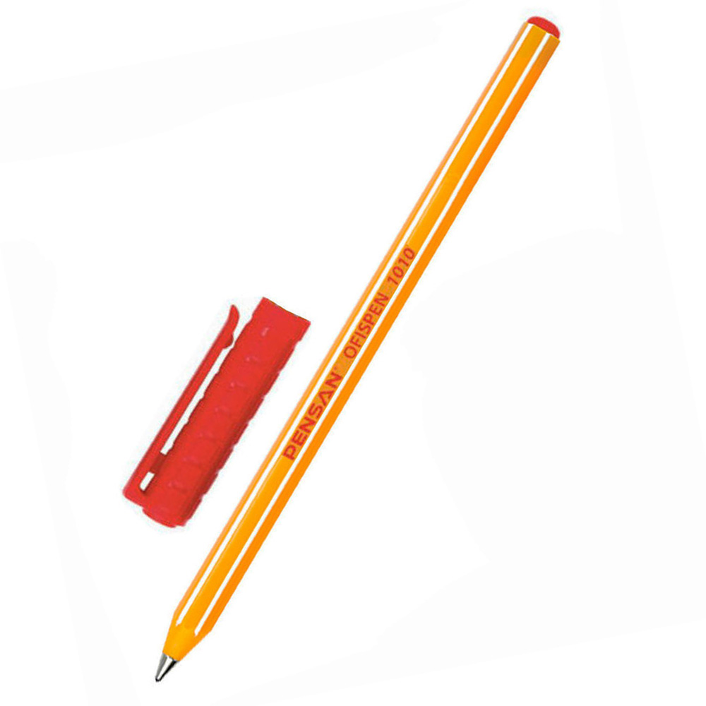 PENSAN - 1010/60 - Ofispen Red - კალამი ბურთულიანი 1,0 mm pg-81586color წითელი 