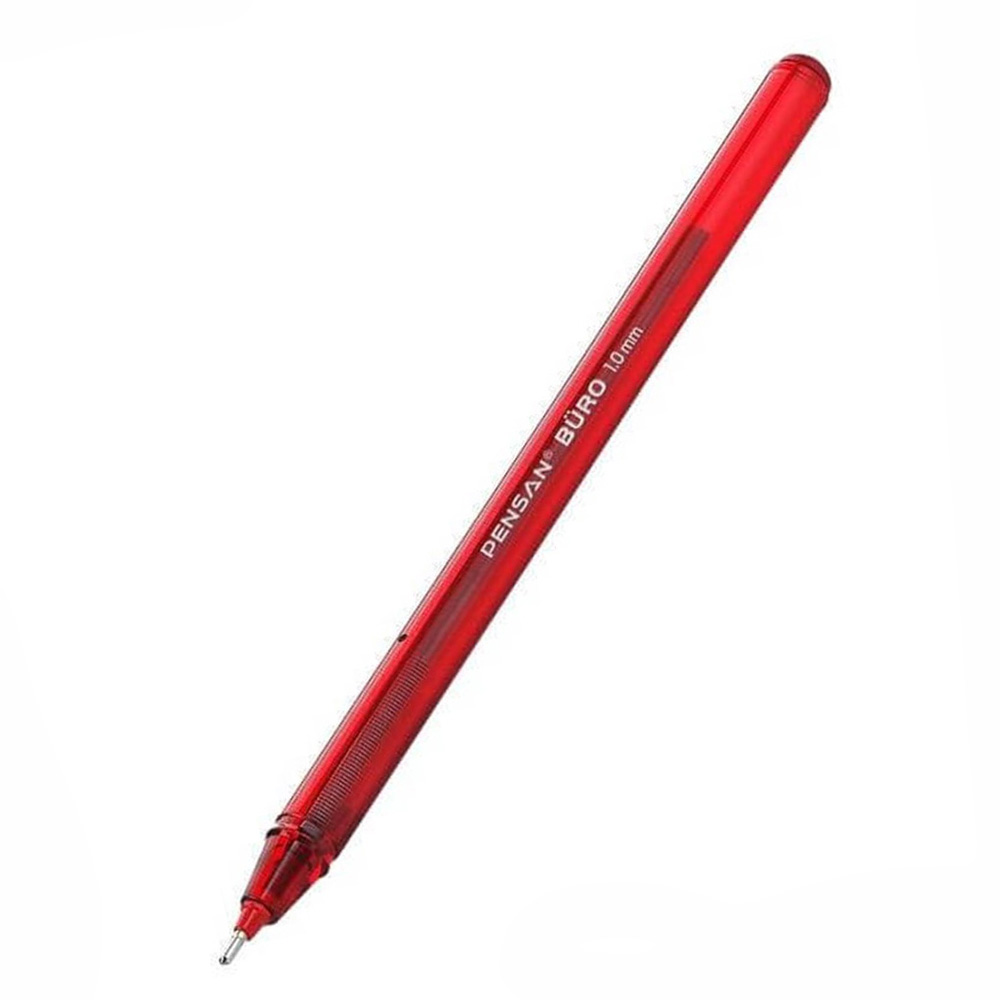 კალამი - ბურთულიანი - PENSAN - BURO - Ballpoint Pen - Red pg-81605color წითელი 