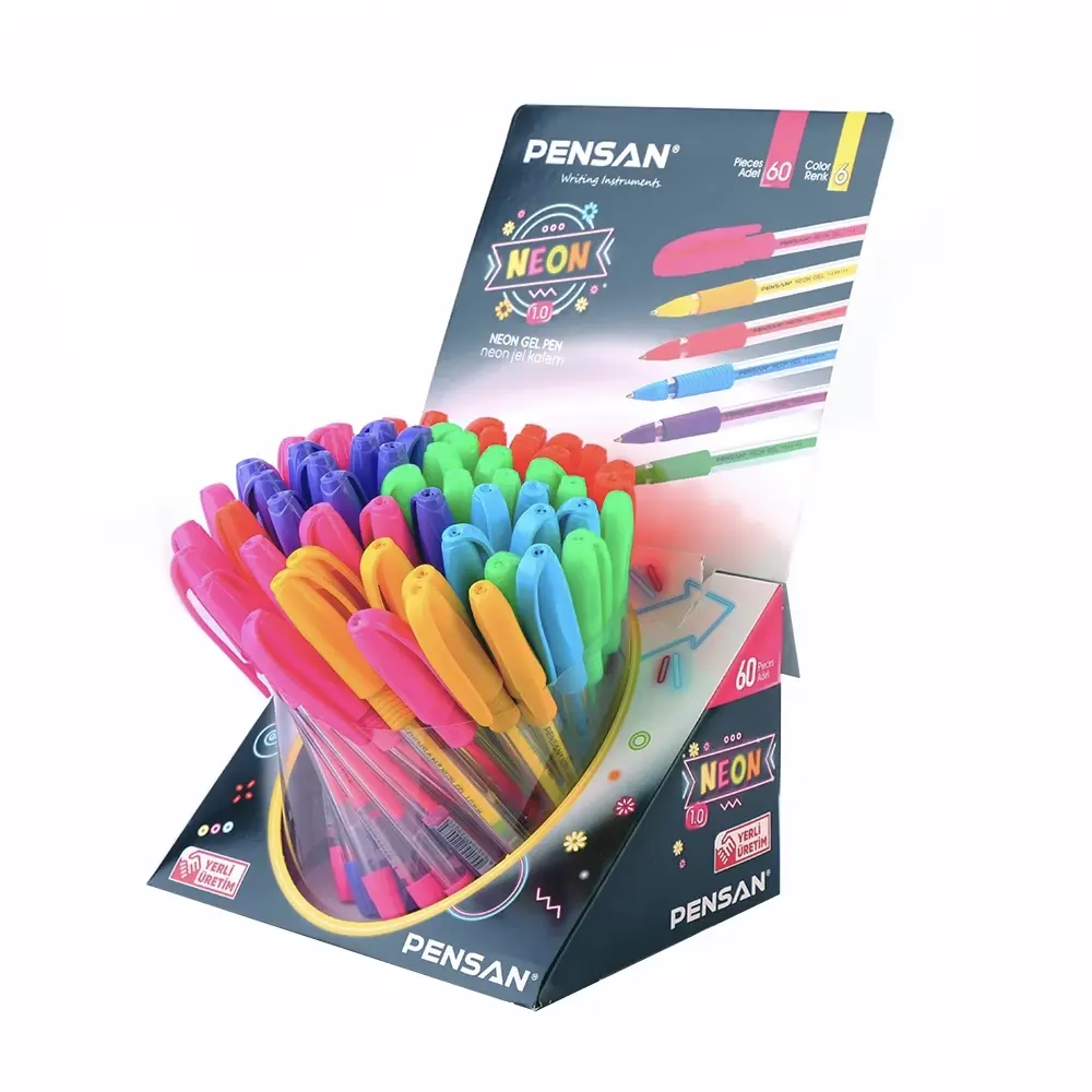 PENSAN - 2290 - Neon Gel Pen - კალამი გელიანი - 6 ფერი - 0,7mm pg-81624 