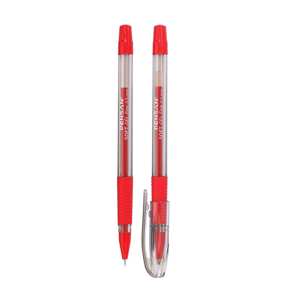 კალამი - PENSAN - Soft Gel Fine - 2420 - 0.5 mm - Red pg-81627color წითელი 