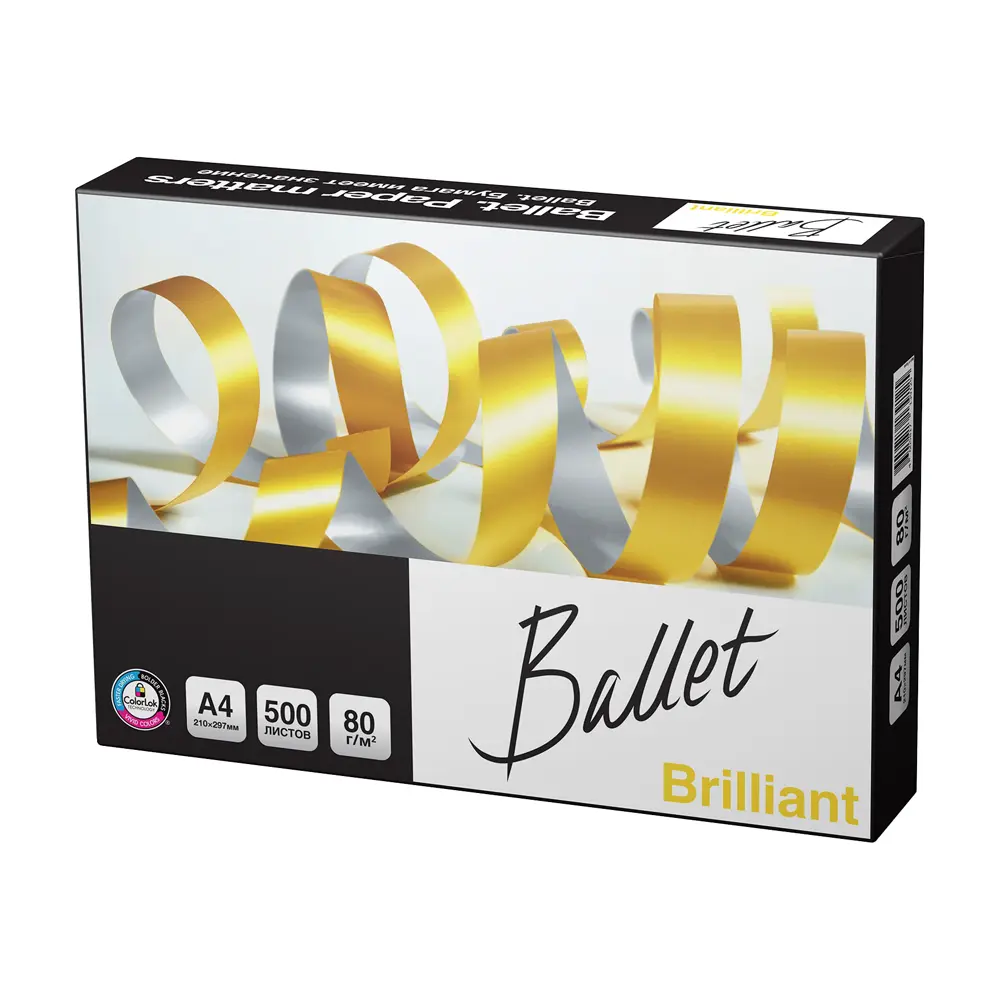 საოფისე ქაღალდი - Ballet Briliant A4 - 80 გრ. - 500 ფ. pg-05683color თეთრი 