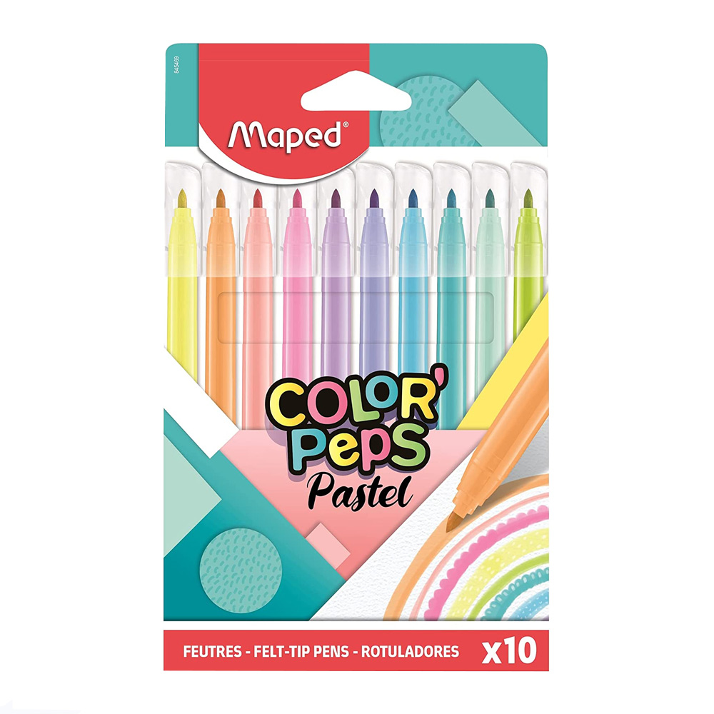 ფლომასტერების ნაკრები - Maped - 845469 - Color Peps Pastel - 10 colors pg-81870color Multiple 