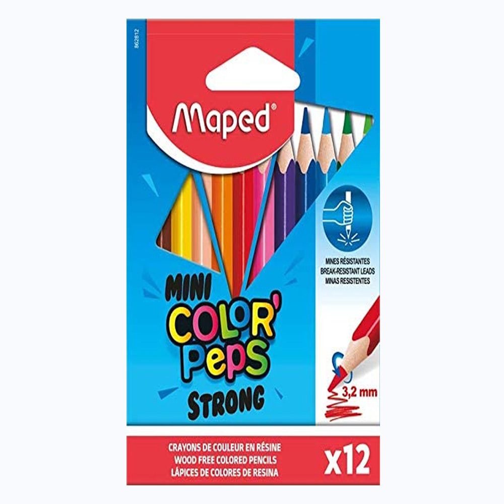 ფერადი ფანქარების ნაკრები MAPED - mini Color Peps Strong - 24pcs - 862812 pg-81895color მრავალფერიანი 