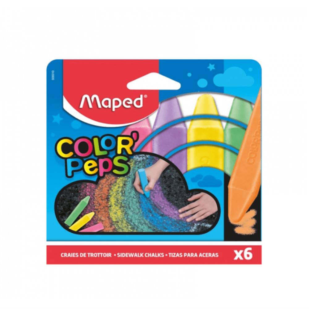 ფერადი ცარცი - Maped 936010 - Chalks Set - 6 colors pg-81899 