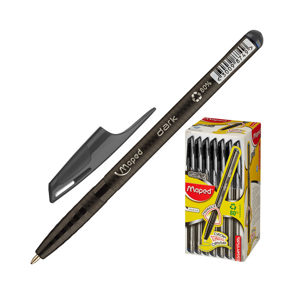 კალამი ბურთულიანი - Maped - Ballpoint Pen Essentials - 225431-NE - medium pg-81903color შავი 