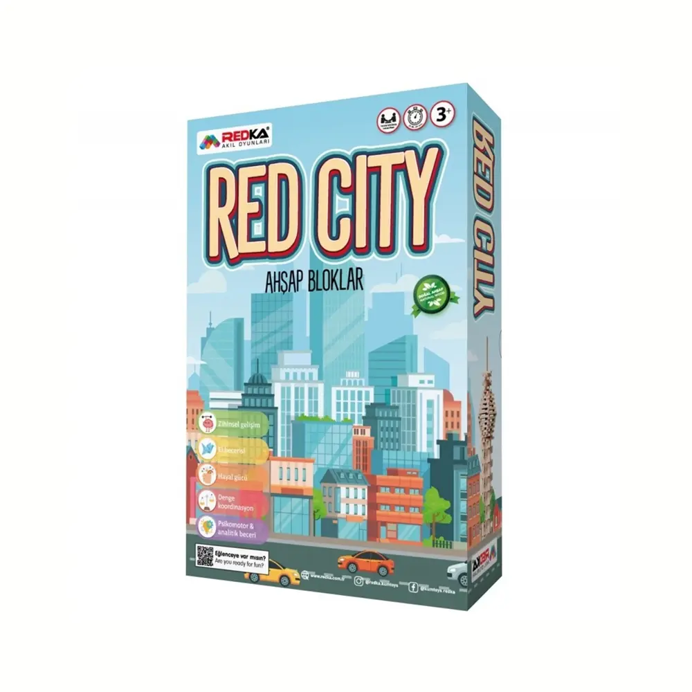 Redka - Red Cıty - RD-5200 - ხის სათამაშო (ქალაქი) pg-82226 