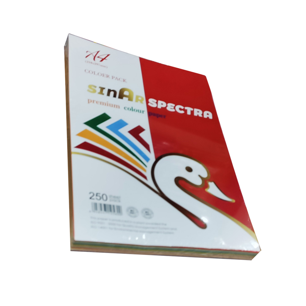 ფერადი ქაღალდი A4 - Sinarspectra - Premium Paper - 10 Color - 250 sheets pg-82255color Multiple 