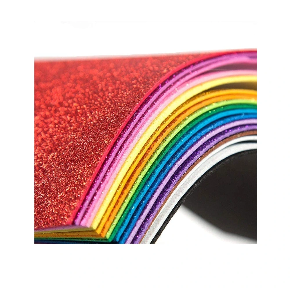 Eva Foam Glitter Paper - 50X70 - B2 - ევა შერეული ფერებით წებოვანი pg-82263 