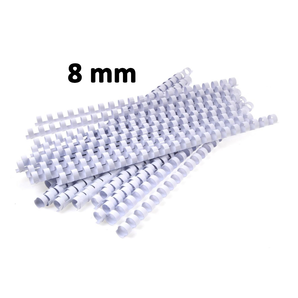 სპირალი ასაკინძი 8მმ pg-01626color თეთრი 