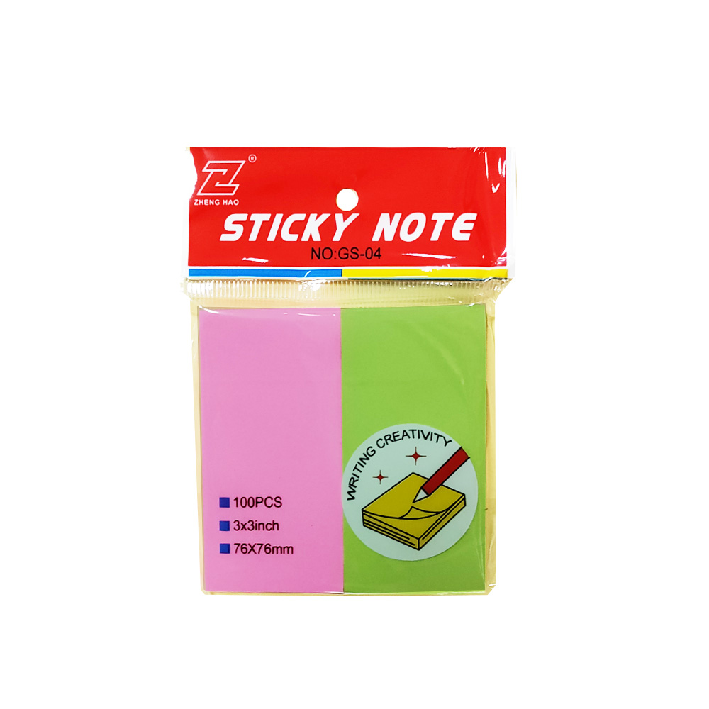 ჩასანიშნი ფურცლები - Zheng Hao - Colors Sticky Notes - GS-04 - 100 sheets pg-82702 