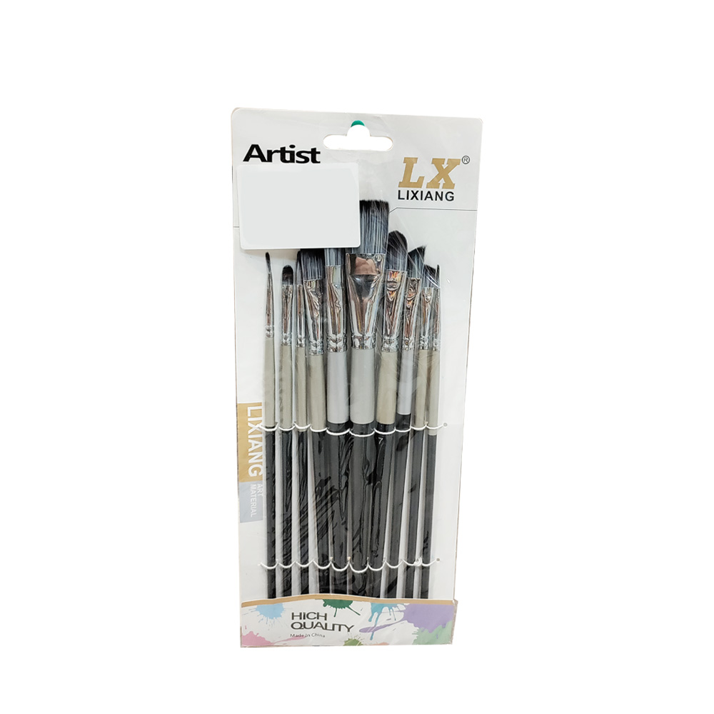 ფუნჯების ნაკრები - სინთეტიკური - Lixiang - Artist Brushes Set - Synthetic - 10 pcs - BR-748 pg-82812 