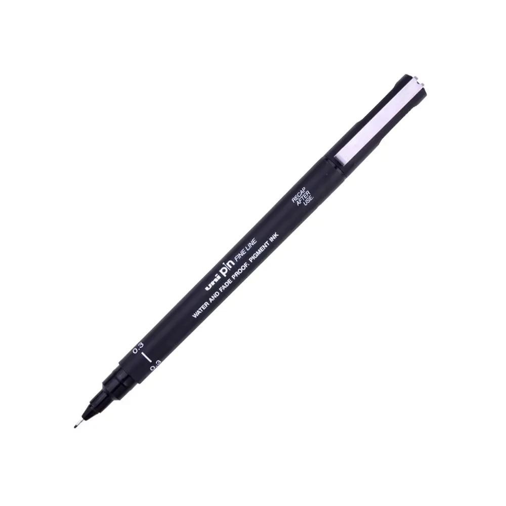 Uni Pin - Fine Line Drawing Pen - 0.3 mm - კალამი ხატვისა და ჩანახატისთვის pg-82867color შავი 