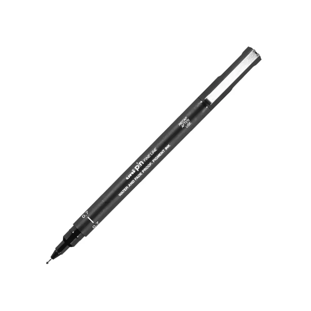 Uni Pin - Fine Line Drawing Pen - 0.7 mm - კალამი ხატვისა და ჩანახატისთვის pg-82871color შავი 