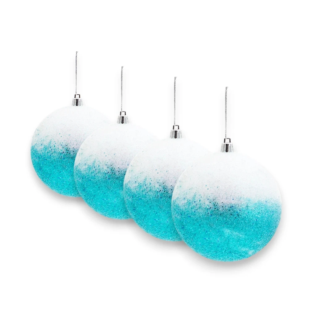 Christmas Tree Decoration - XOX-1004c - ნაძვისხის სათამაშო ბურთები pg-83125color Cyan 