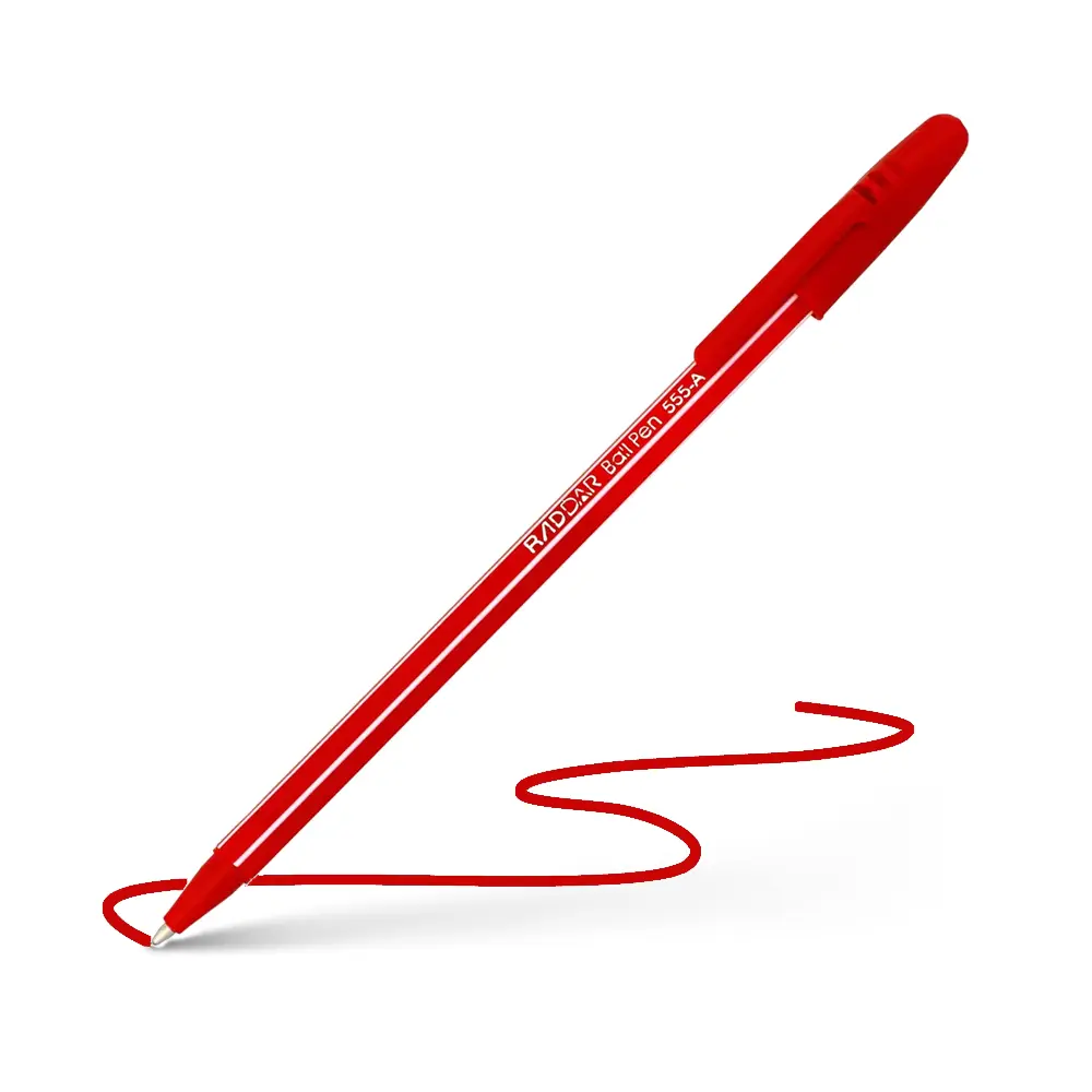 RADDAR Ballpoint Pen - RD-555A - კალამი ბურთულიანი - წითელი - 0.7mm pg-83137 