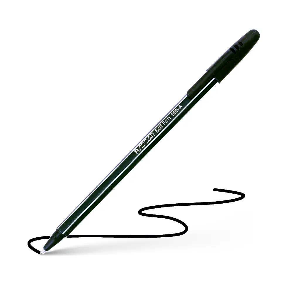 RADDAR Ballpoint Pen - RD-555A - კალამი ბურთულიანი - შავი - 0.7mm pg-83138 