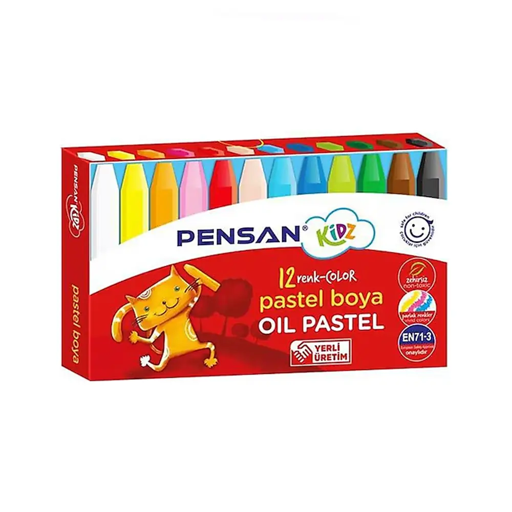 PENSAN Kidz - Oil Pastels - 98060 - პასტელი 12ფ pg-83330 