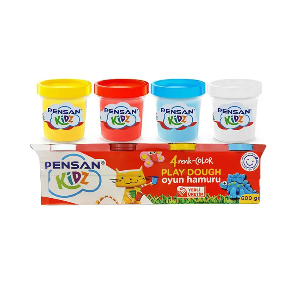 PENSAN - 10003 - Play Dought - პლასტელინის ნაკრები 4 ფერი pg-83331 