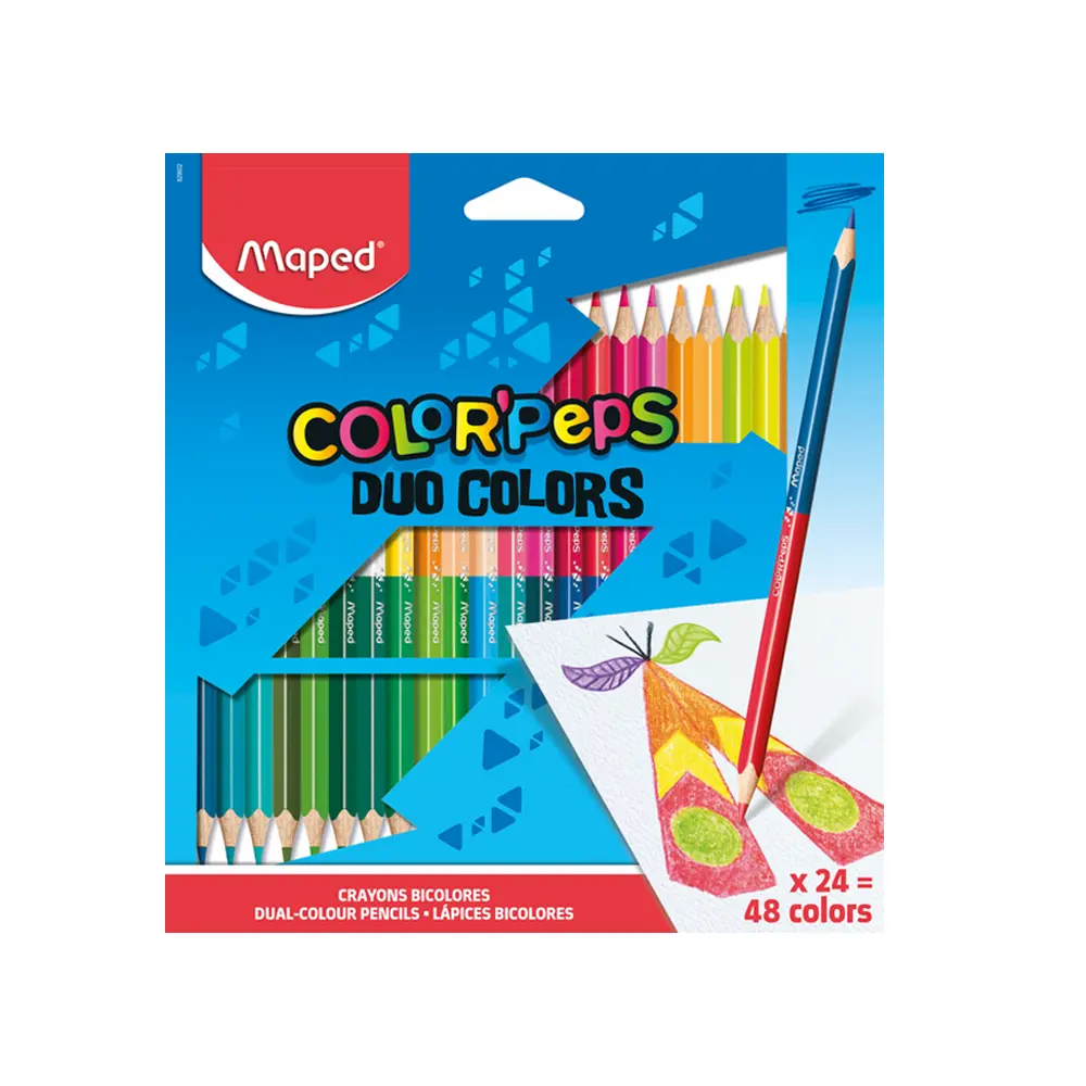 Maped - 829602 - Pencil Bicoloured Colorpepsx24 - ფერადი ფანქრების ნაკრები mp-829602 pg-83497 
