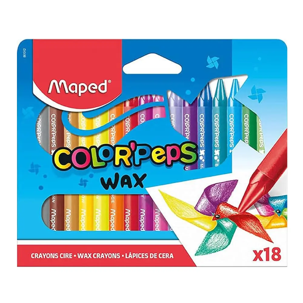 Maped - 861012 - Wax Crayons Colorpeps x18 - პასტელი mp-861012 pg-83508 