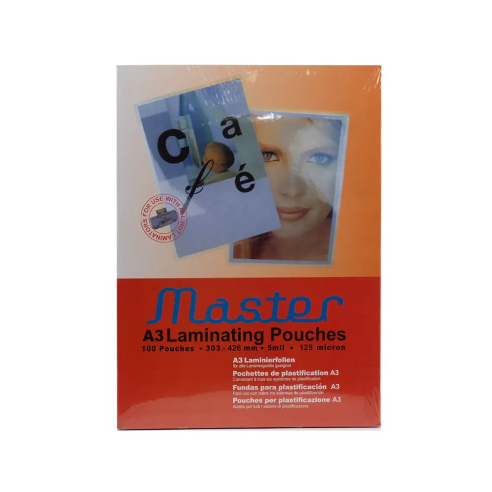 Master - A3 125 mcr - ლამინირების ფირი pg-83616color გამჭივალე 