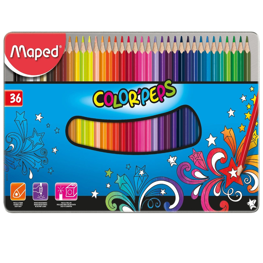 ფერადი ფანქრები MAPED 832056 Color Peps Star, 36ც pg-69444 by Maped  