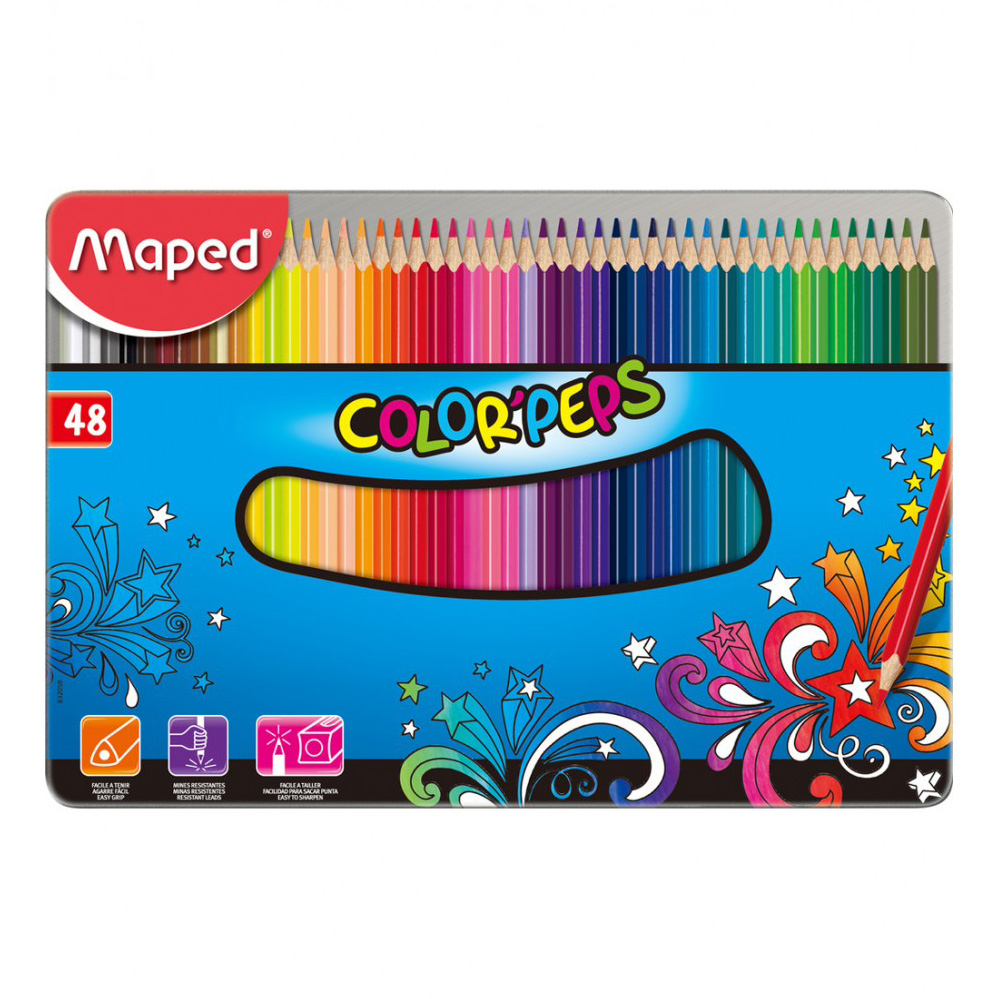ფერადი ფანქარების ნაკრები - MAPED - Color Peps Star - 832058, 48 colors pg-69446color Multiple 