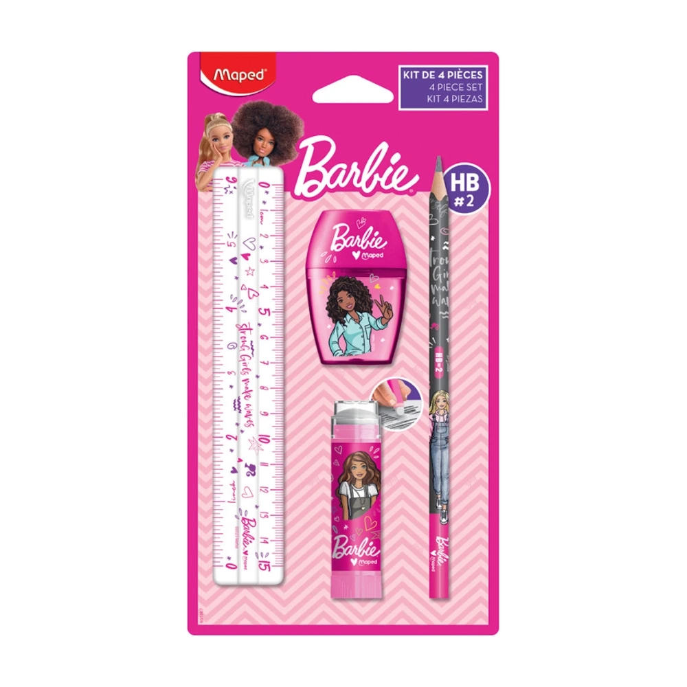 Maped - 981867 - Mini Stationery Set Barbie - სახატავი ნაკრები (ბარბი) pg-83788 
