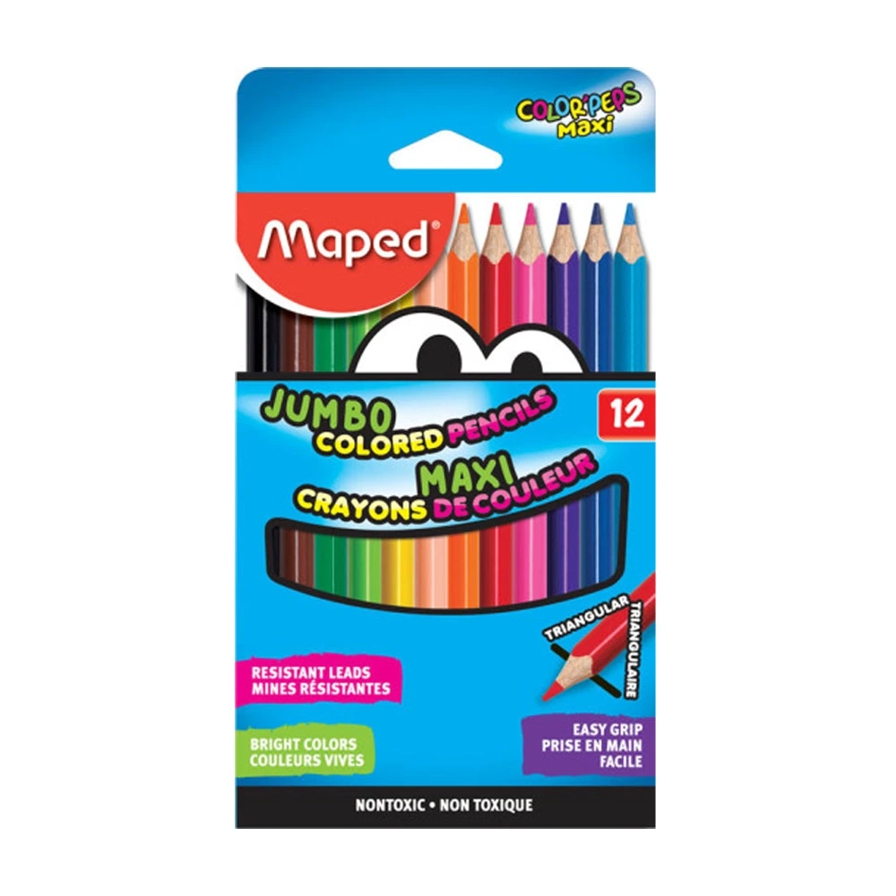 Maped - 834030 - Coloured Pencil School Peps Maxi X12 - ფერადი ფანქარი pg-83802 