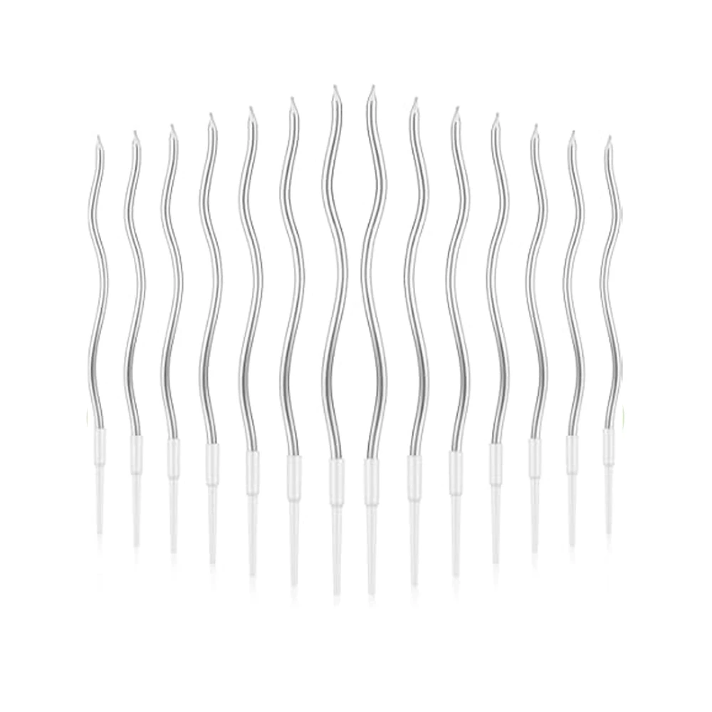 სადღესასწაულო სანთელი (ვერცხლისფერი) sant-012Q1-silver pg-83963 