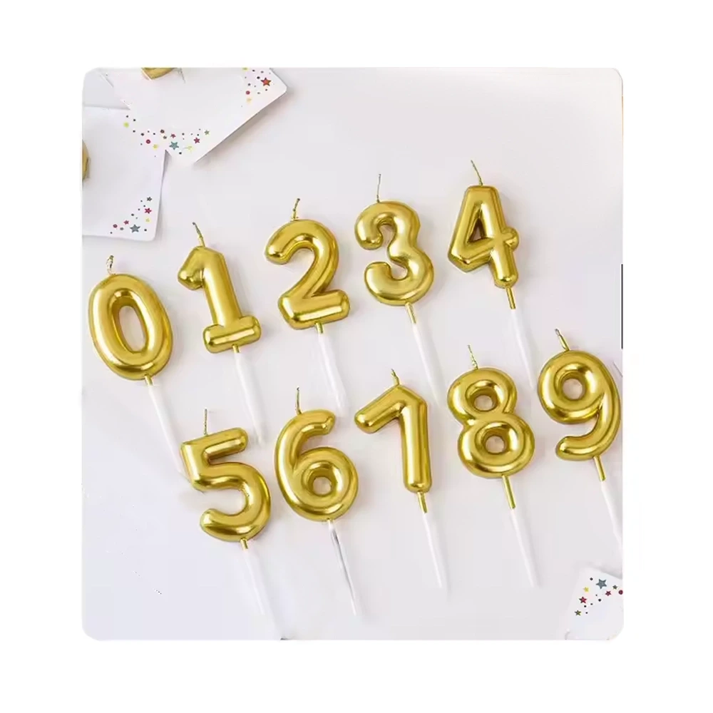 სადღესასწაულო სანთელი (ოქროსფერი ციფრები,დიდი) sant-2101Q-1 pg-83967 