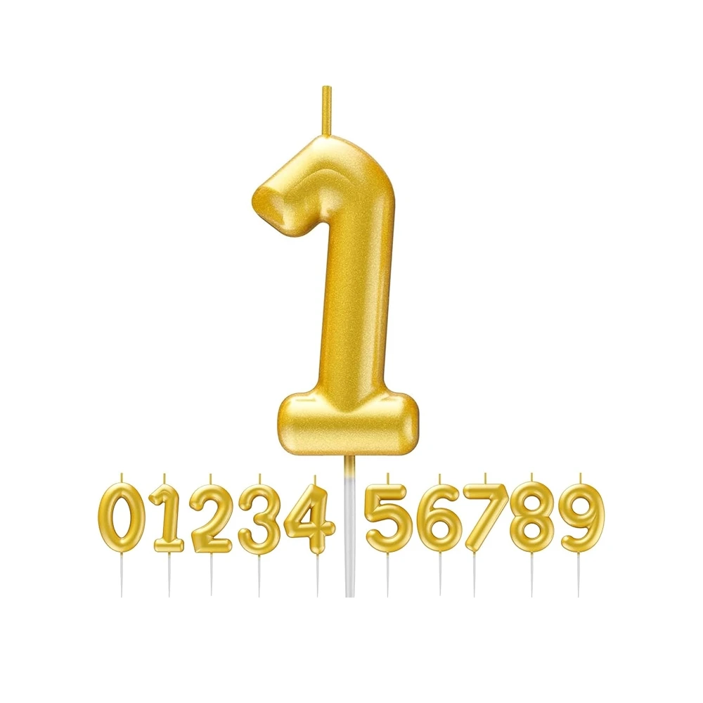 სადღესასწაულო სანთელი (ოქროსფერი ციფრები პატარა) sant-LX-22-1 pg-83969 