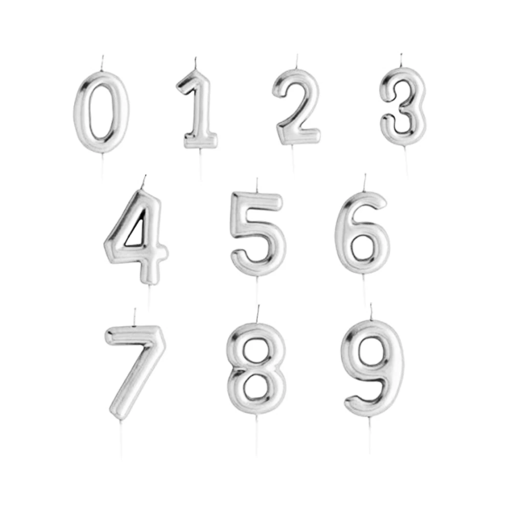 სადღესასწაულო სანთელი (ვერცხლისფერი ციფრები პატარა) sant-LX-22-2 pg-83970 