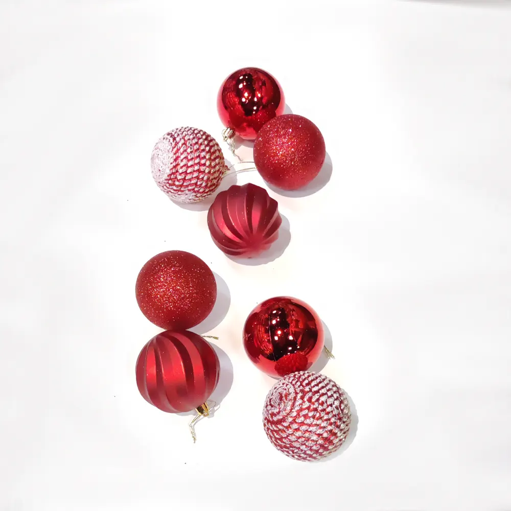 ნაძვისხის სათამაშო ბურთები xox-LR8024ZH-06 pg-85042color წითელი 