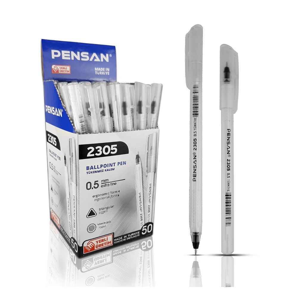PENSAN - 2305/s50 - საწერი კალამი 05 მმ - შავი pg-85089color შავი 