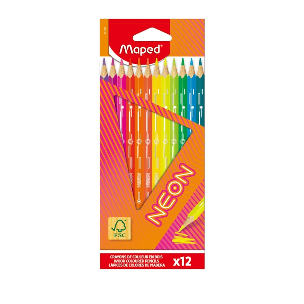 Maped - 831802fc - Neon Fsc - ფერადი ფანქარი x12 pg-85120 
