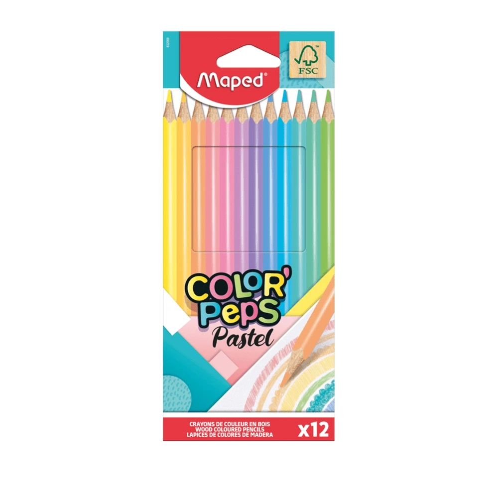 Maped - 832069fc - ColorPeps Pastel - ფერადი ფანქარი x12 ფერიანი pg-85122 