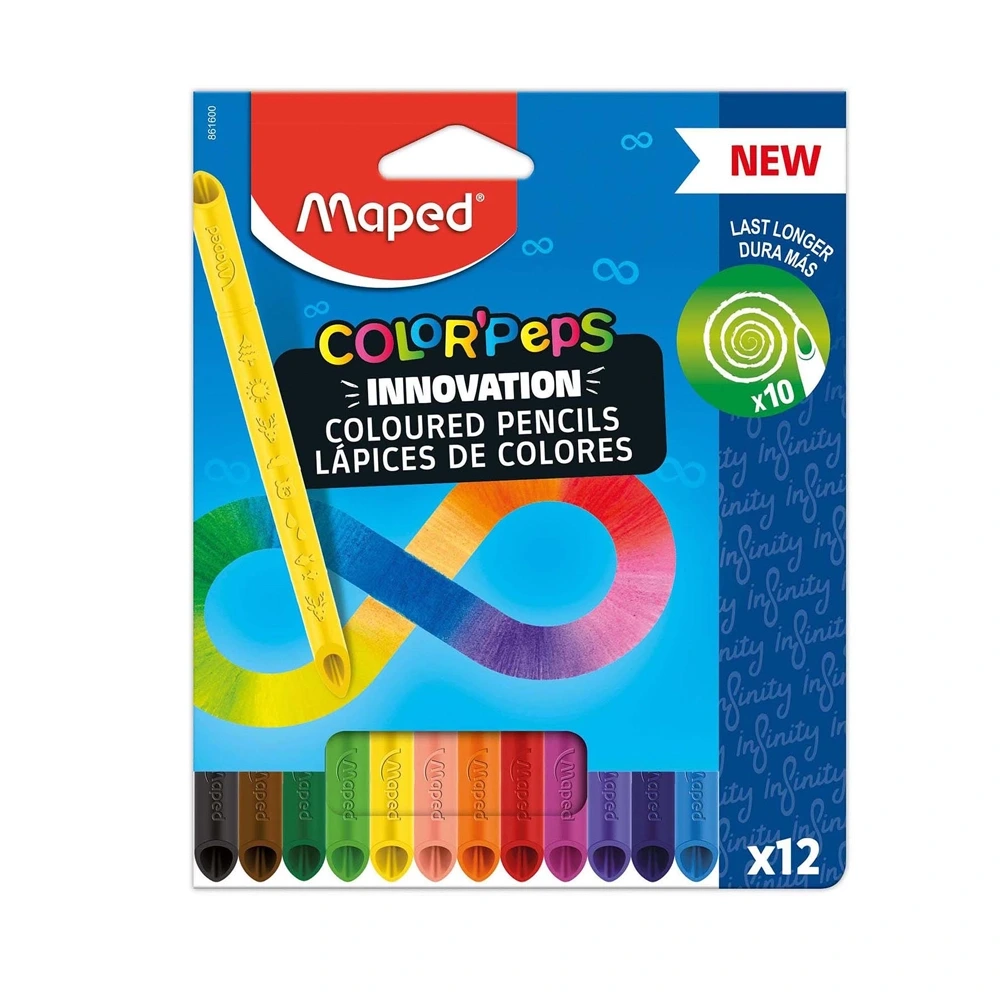 Maped - 861607 - SchoolPeps Infinity - ფერადი ფანქარი x12 ფერი pg-85129 