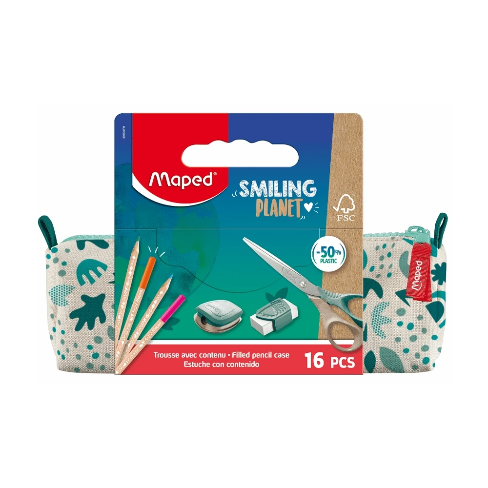 Maped - 899804fm - Smiling Planet Pencilს Case - პენალი ნაჭრის pg-85144 