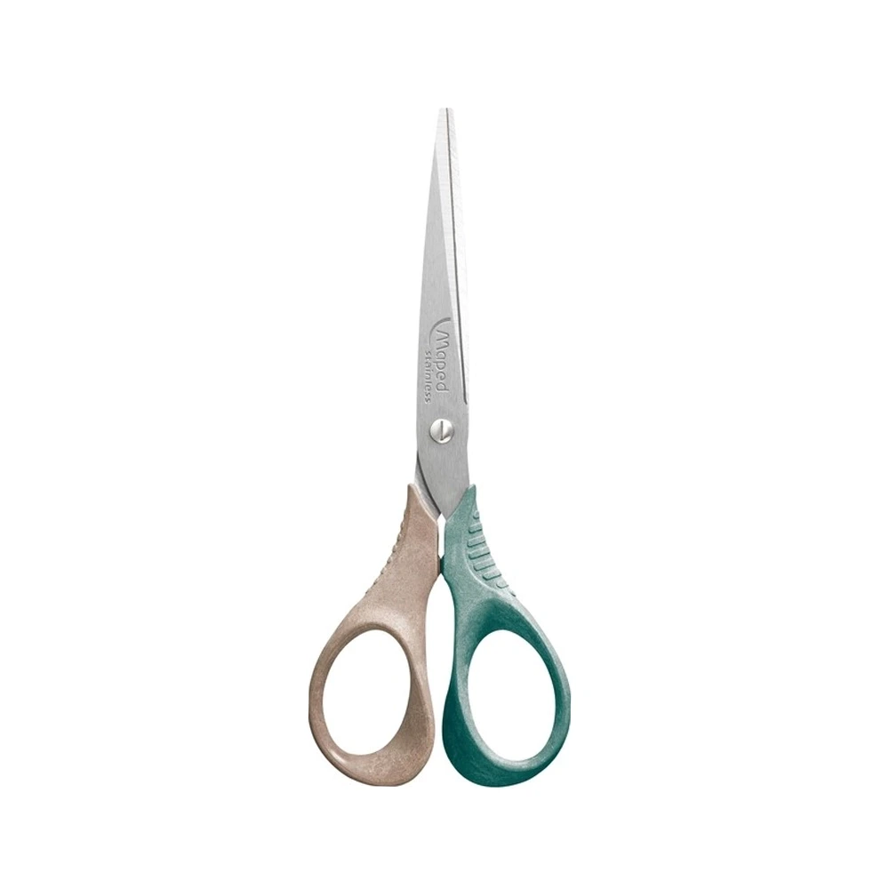მაკრატელი 16 სმ ხის სახელურით - Maped - 476020fm - Smiling Planet Scissors Shape pg-85153 