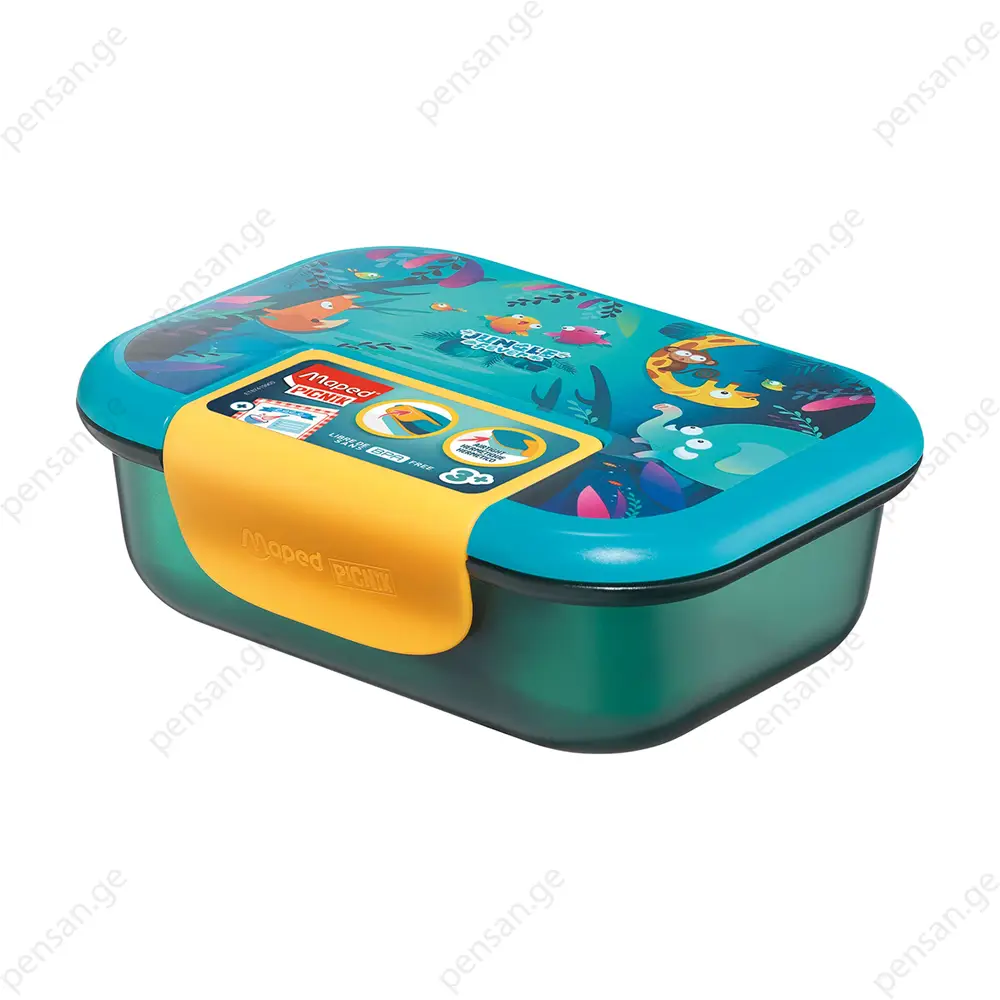 Maped 874199 - Jungle Fever Ecozen Lunch Box 900Ml - ლანჩ-ბოქსი კონტეინერი 900მლ pg-85167color Aqua 