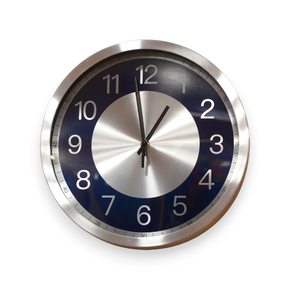 კედლის საათი - 1947 - Wall Clock pg-85249color ვერცხლისფერი 